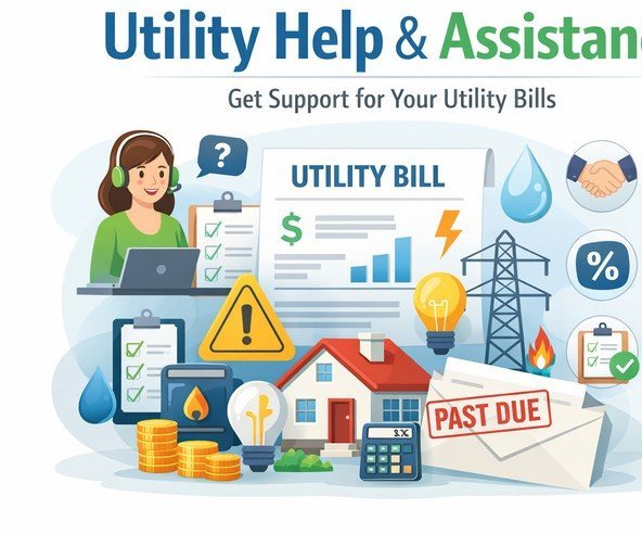 Utility bills representing utility assistance